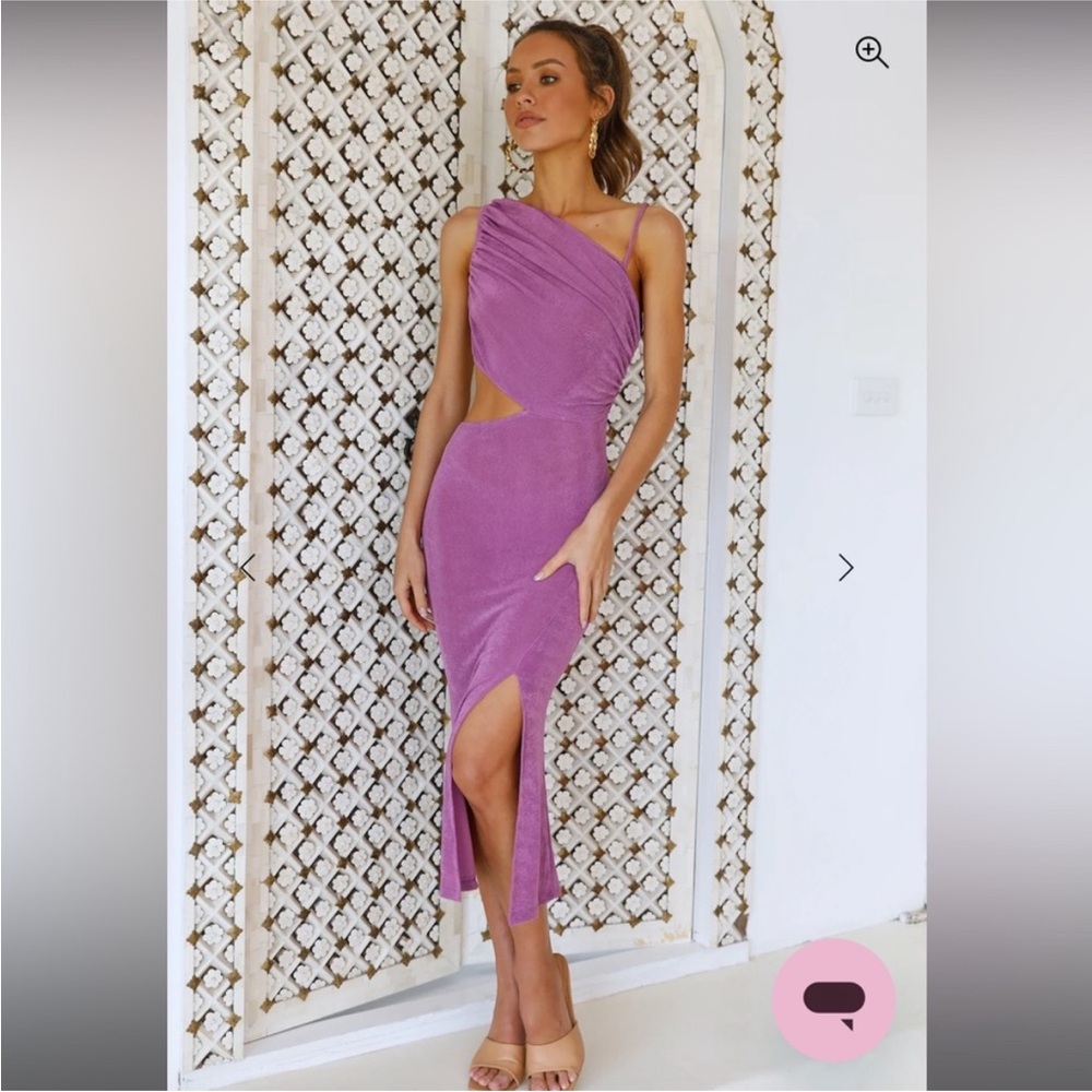 Block It Out Midi Dress Purple